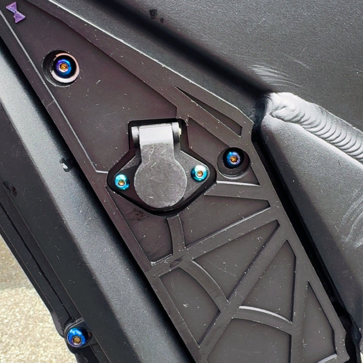 Titanium charger port bolts